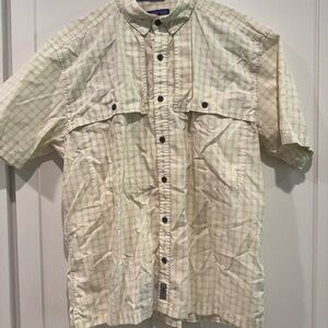 Patagonia Yellow Casual Button Down Shirt Organic Cotton